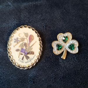 Luck of the Irish Fashion Pins- Set of 2